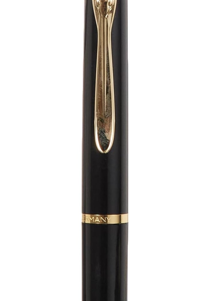 Pelikan Elegance K200 Retractable Ballpoint Pen - Black with Gold Trim - Image 4